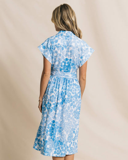 Tinley Printed Belted Midi Shirtdress