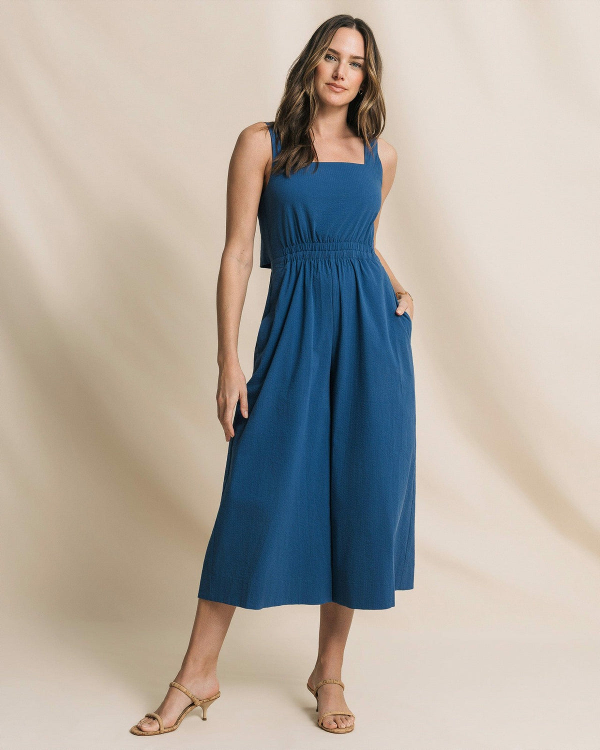Jill Seersucker Jumpsuit