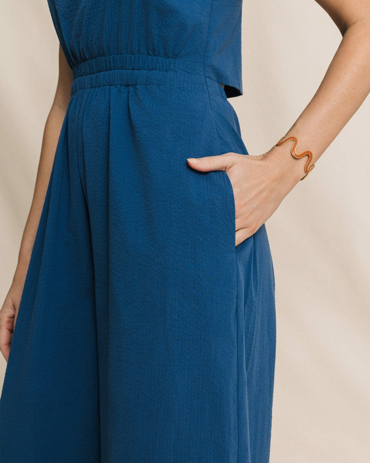 Jill Seersucker Jumpsuit