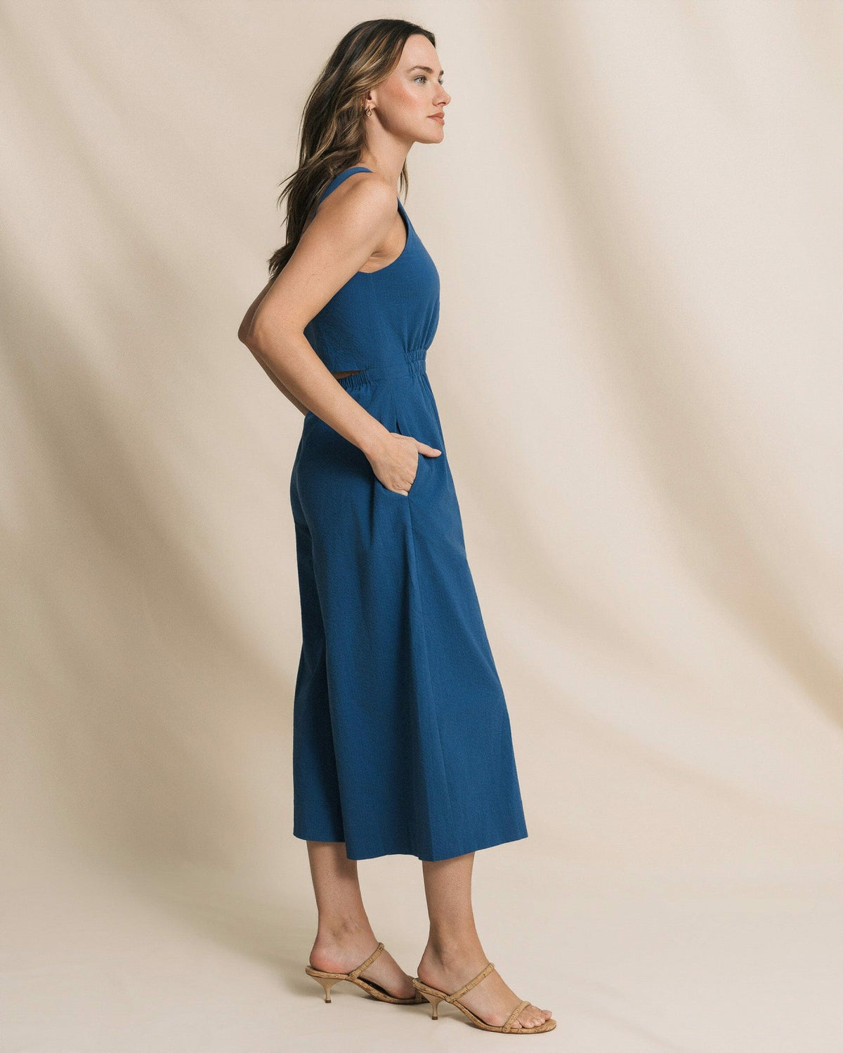 Jill Seersucker Jumpsuit