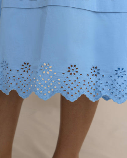 Gigi Eyelet Midi Skirt