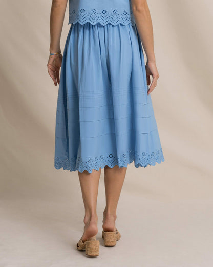 Gigi Eyelet Midi Skirt
