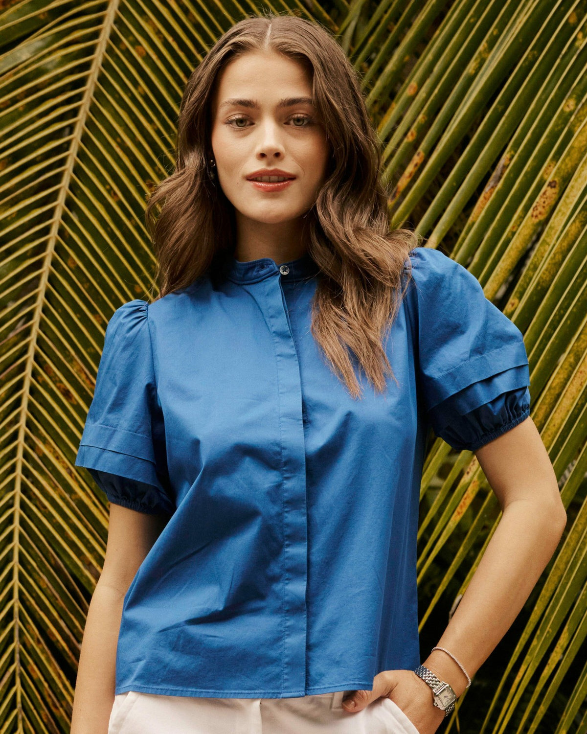 Payge Solid Poplin Top