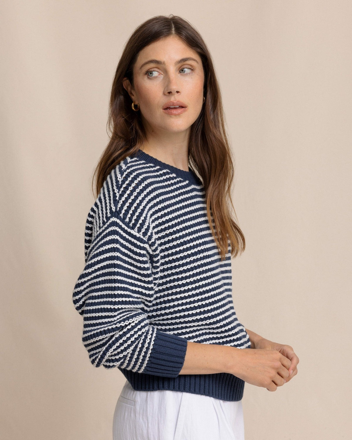 Maggi Stripe Open Stitch Sweater