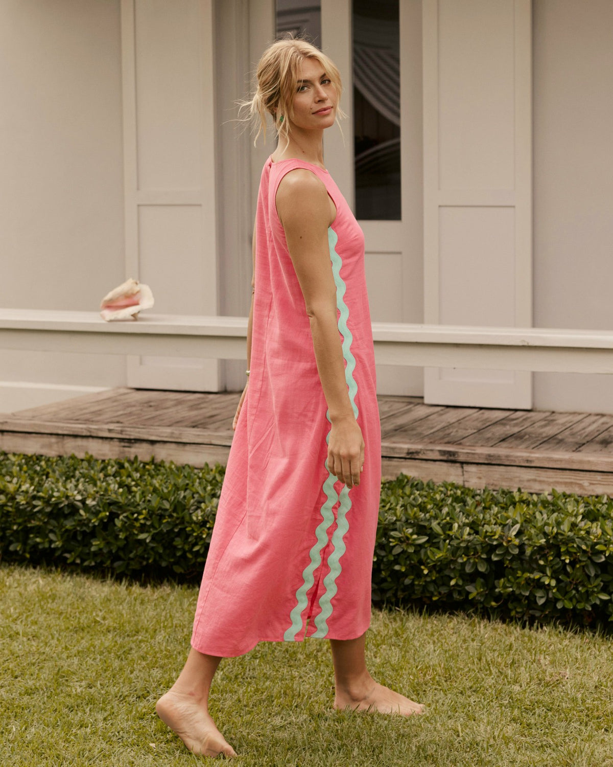 Zalia Side Stripe Maxi Dress