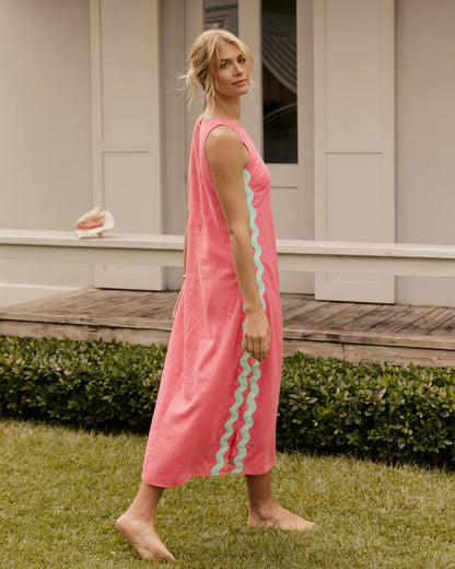 Zalia Side Stripe Maxi Dress