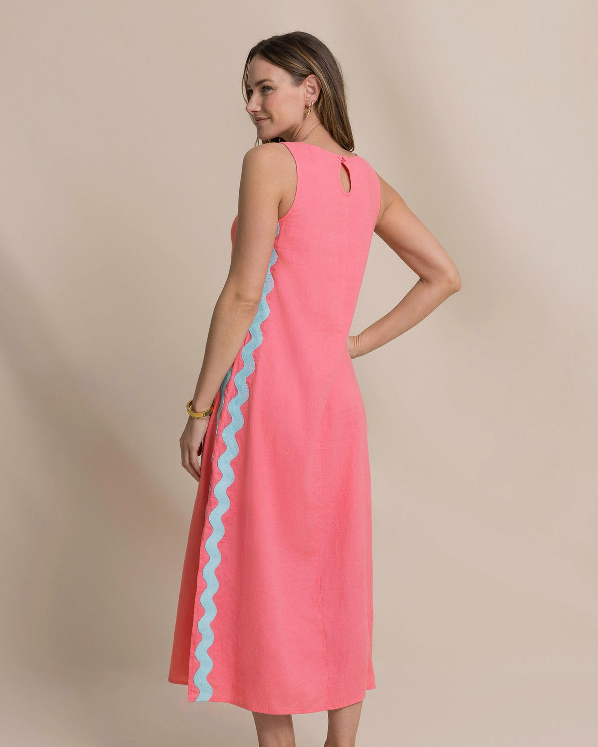 Zalia Side Stripe Maxi Dress