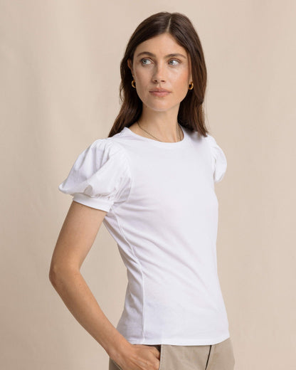Eileen Ruffle Tee