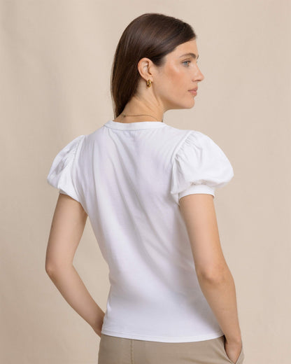 Eileen Ruffle Tee