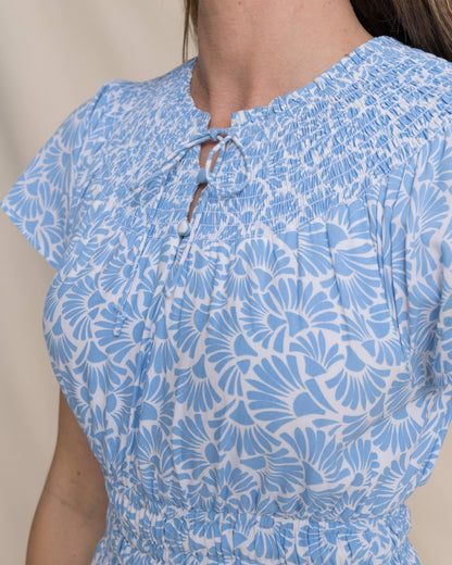 Clementine Flutter Sleeve Midi Dress