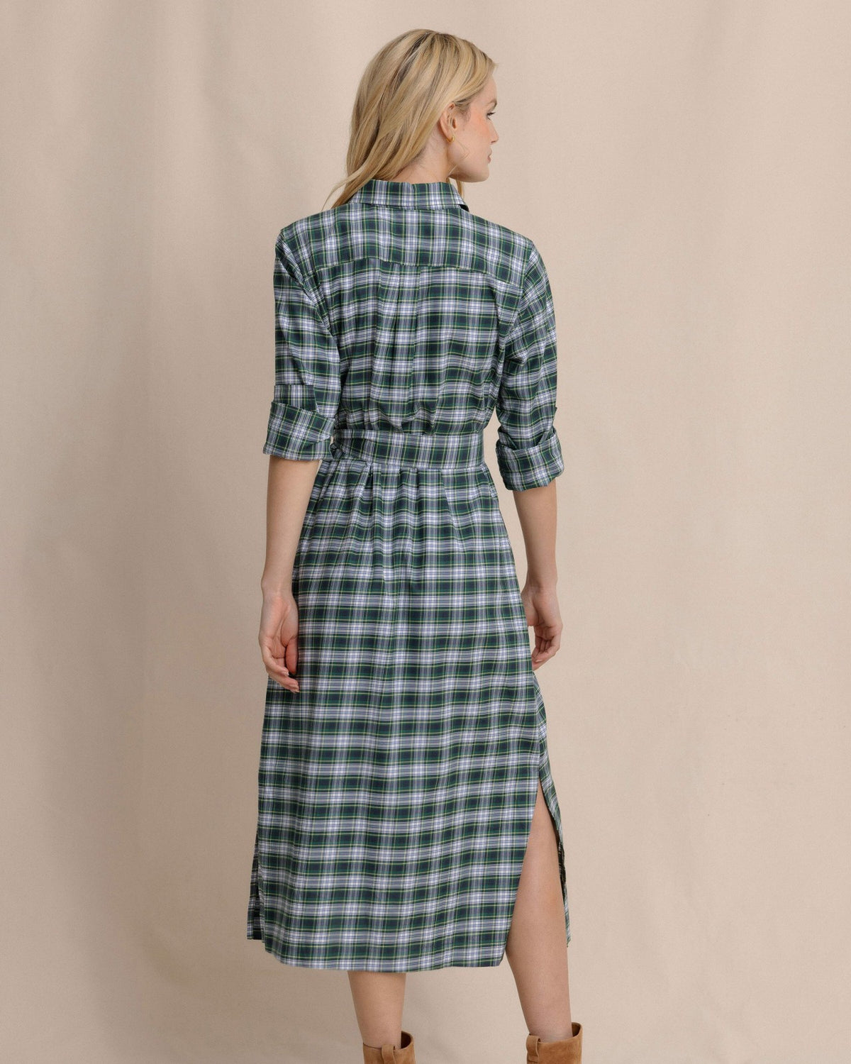 Trista Gordan Tartan Shirt Dress