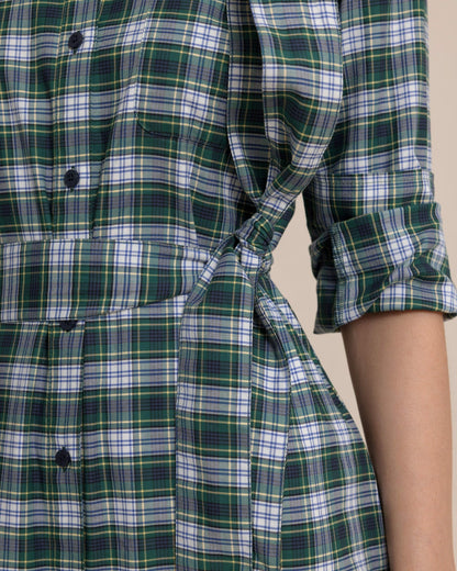 Trista Gordan Tartan Shirt Dress