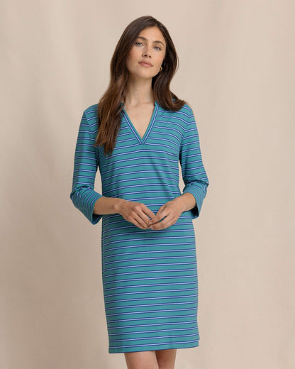 Teal Alicia Stripe Dress