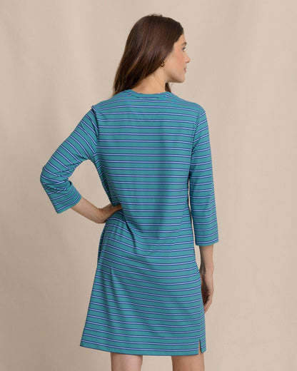 Teal Alicia Stripe Dress
