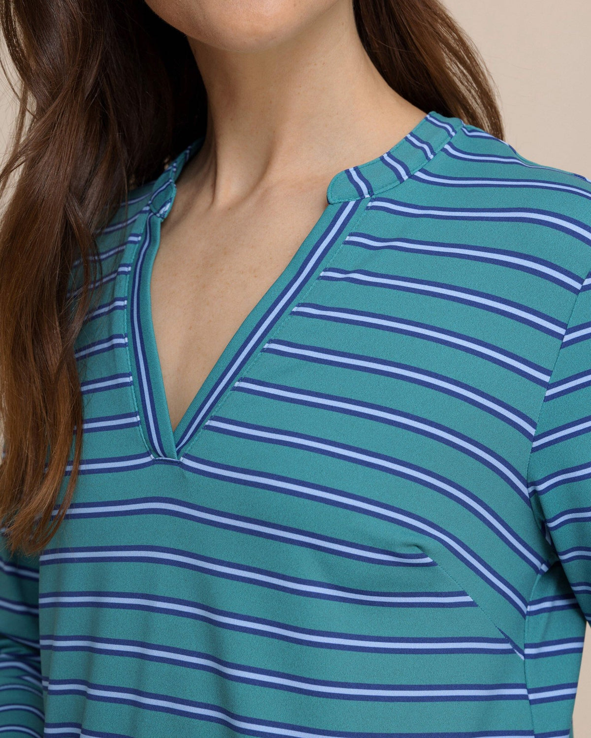 Teal Alicia Stripe Dress