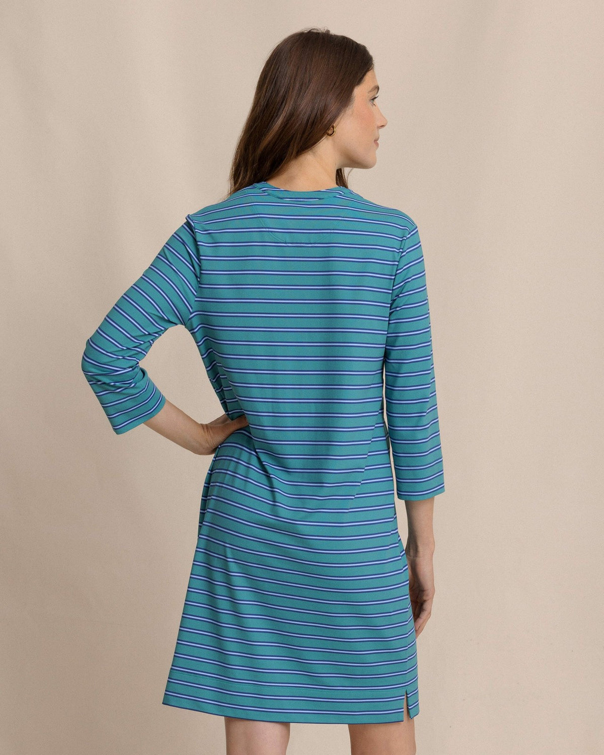 Teal Alicia Stripe Dress