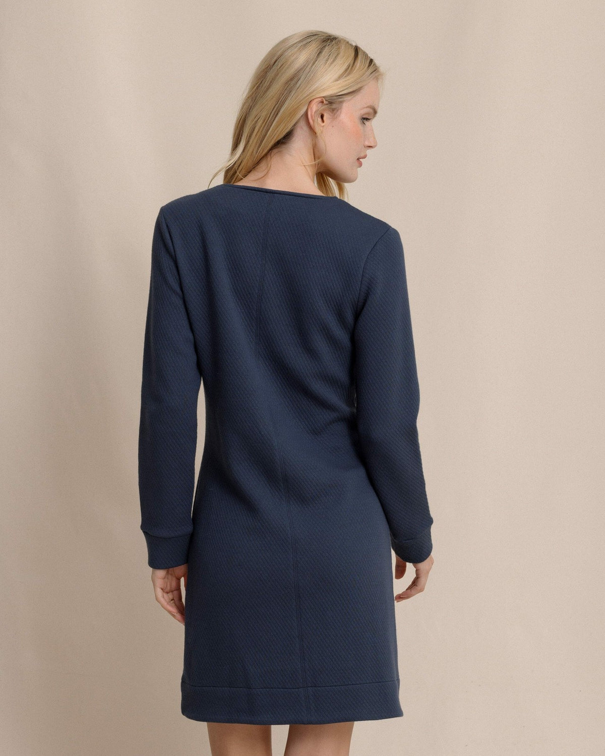 Cady Jacquard Dress - Dress Blue
