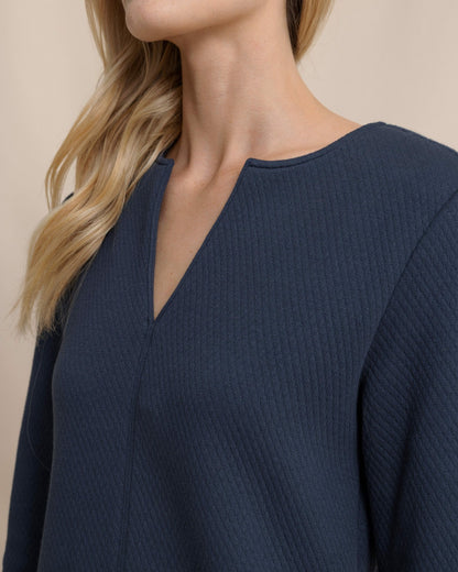 Cady Jacquard Dress - Dress Blue