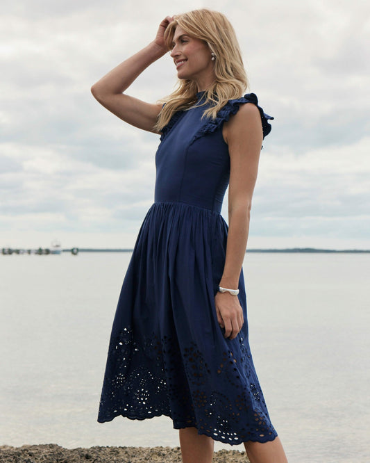 Rebekah Eyelet Midi Dress
