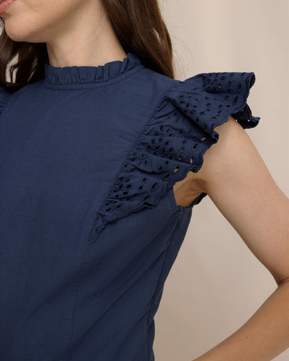 Rebekah Eyelet Midi Dress
