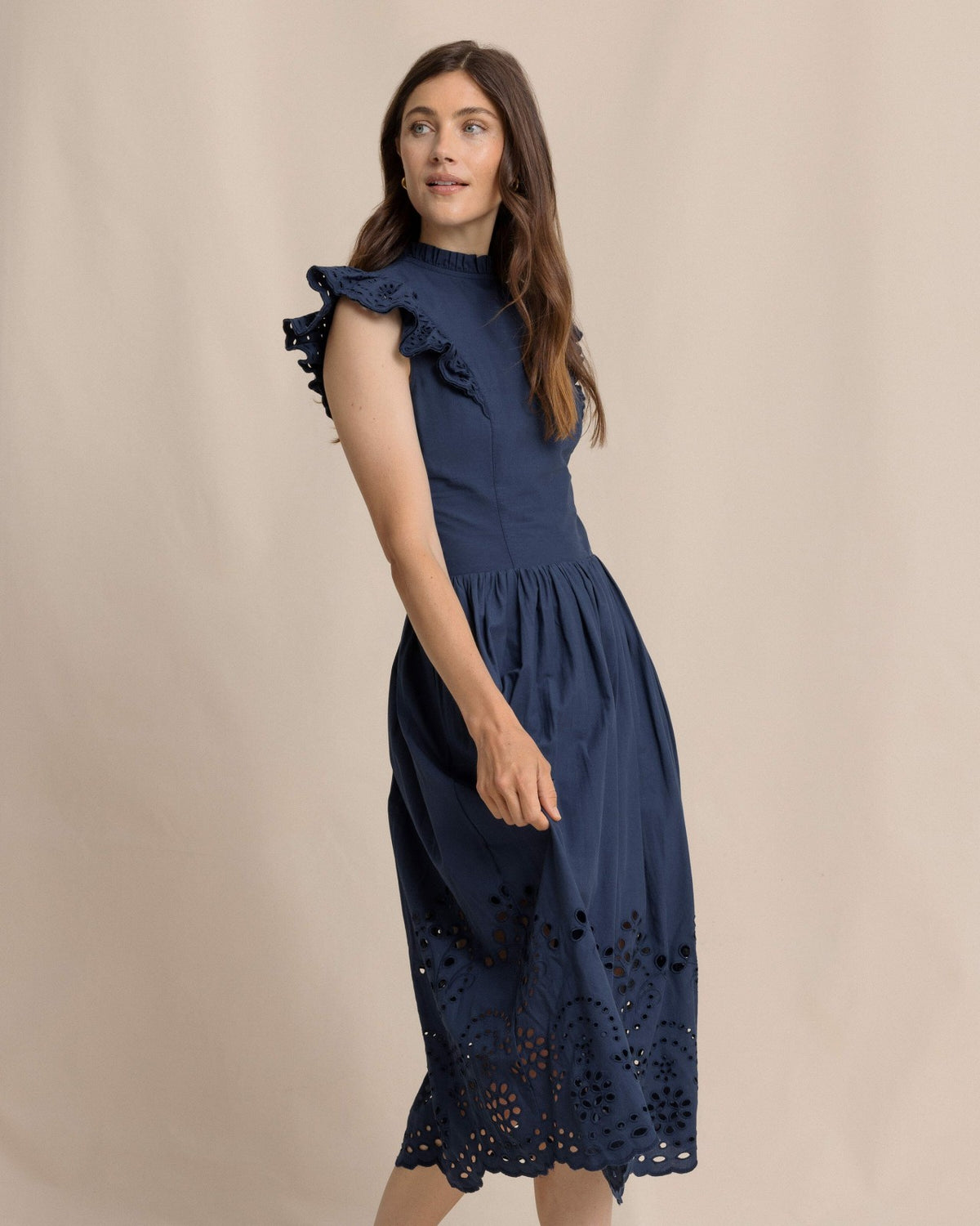 Rebekah Eyelet Midi Dress
