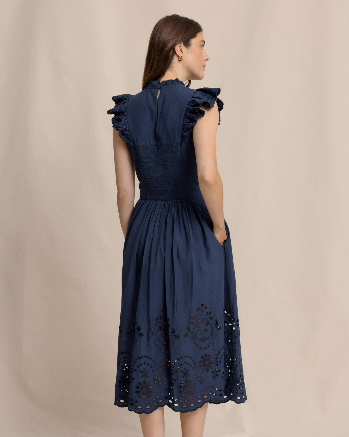 Rebekah Eyelet Midi Dress