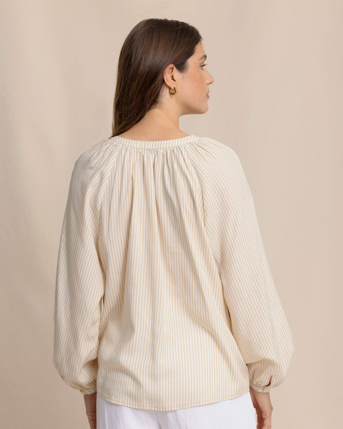 Brinley Band Collar Button Down Shirt