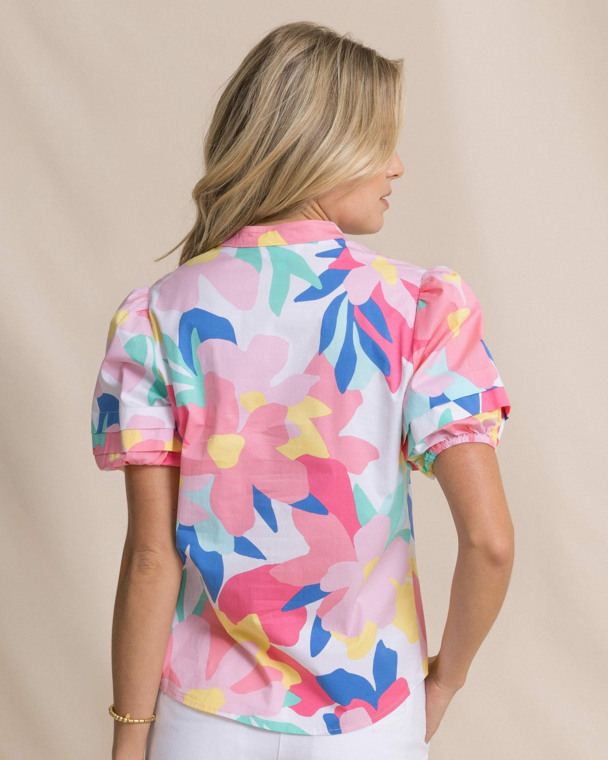 Payge Floral Print Poplin Top