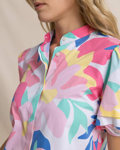 Payge Floral Print Poplin Top