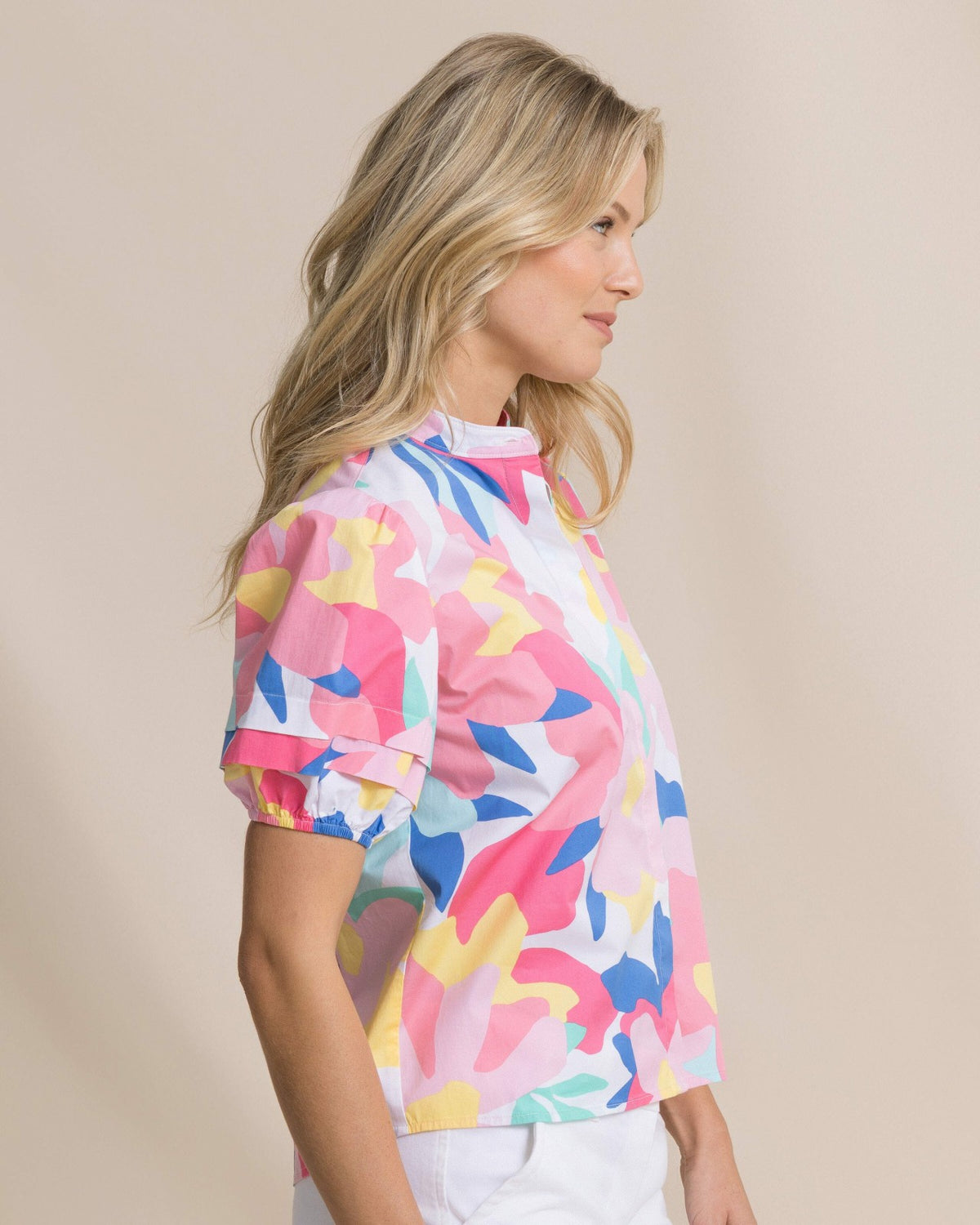 Payge Floral Print Poplin Top