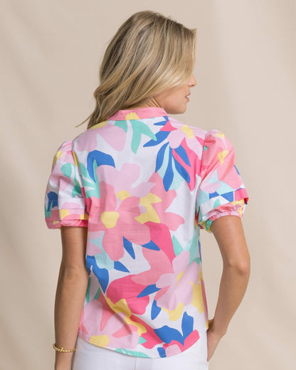 Payge Floral Print Poplin Top
