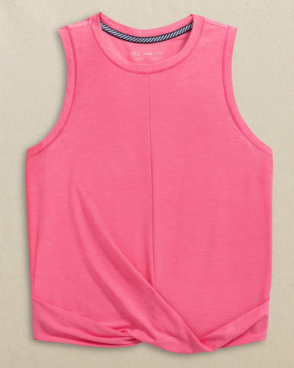 Lacy Coastal Breeze® Active Twist Tank - Pink