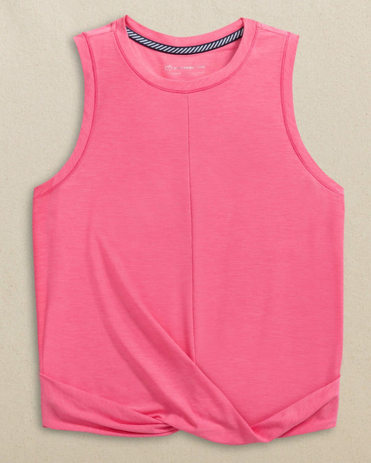 Lacy Coastal Breeze® Active Twist Tank - Pink