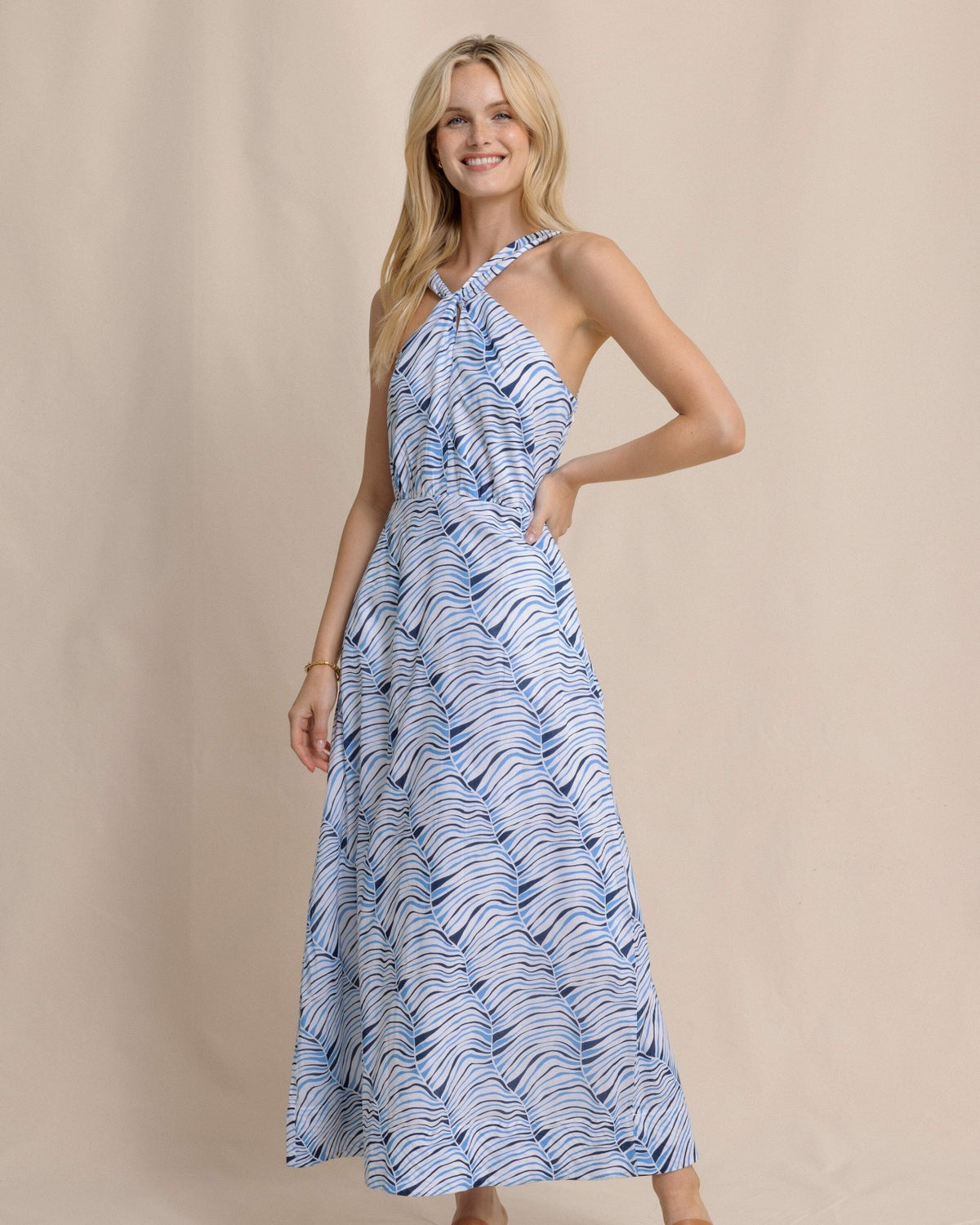 Kimberley Twist Halter Dress