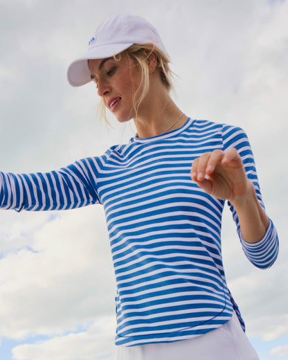 Linley Stripe Coastal Breeze® Performance Crew