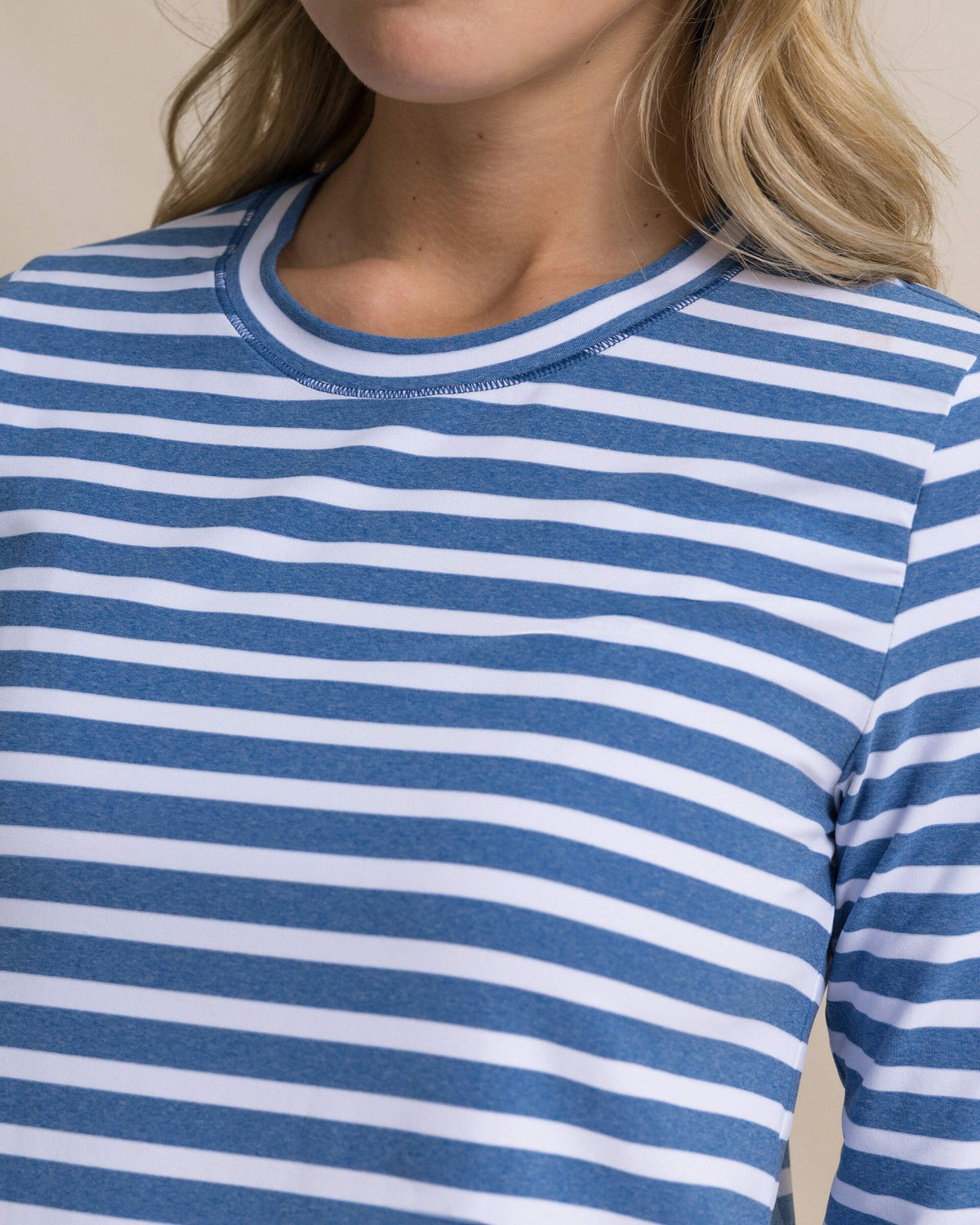 Linley Stripe Coastal Breeze® Performance Crew