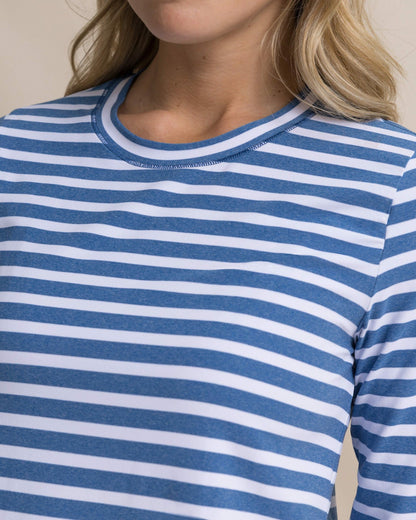 Linley Stripe Coastal Breeze® Performance Crew