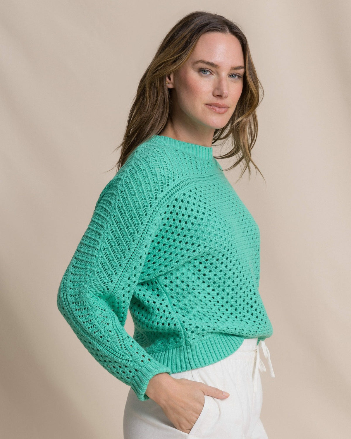 Ophelia Open Stitch Sweater - Florida Keys