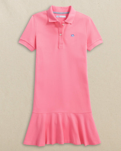 Skipjack Dropwaist Polo Dress - Sea Pink