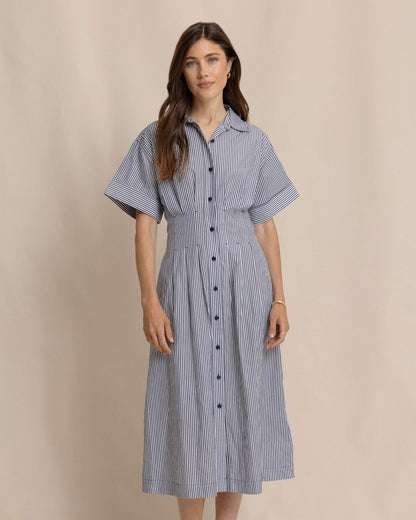 Bobbie Tucked Waist Shirtdress