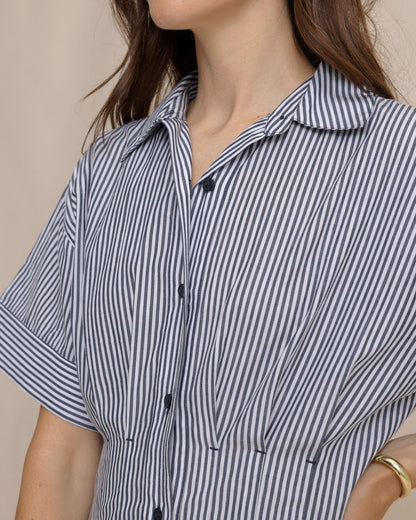 Bobbie Tucked Waist Shirtdress