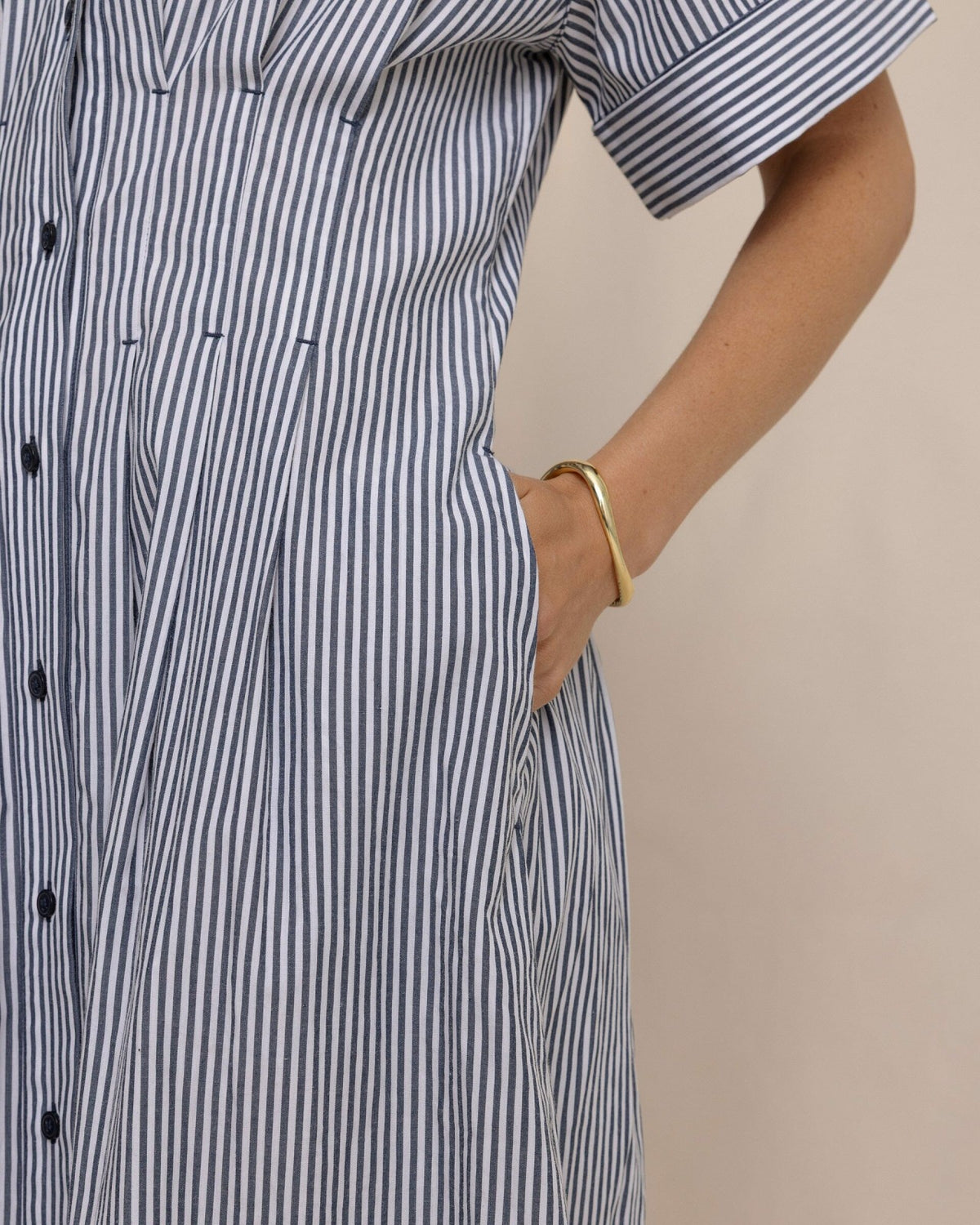 Bobbie Tucked Waist Shirtdress