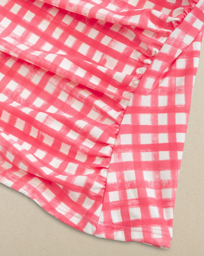 Gingham Tankini Top