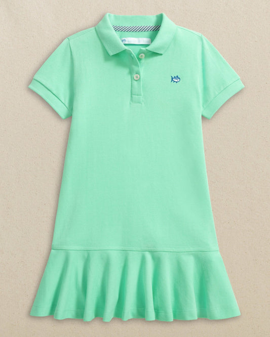 Girls Skipjack Dropwaist Polo Dress - Gulf Shores| Southern Tide
