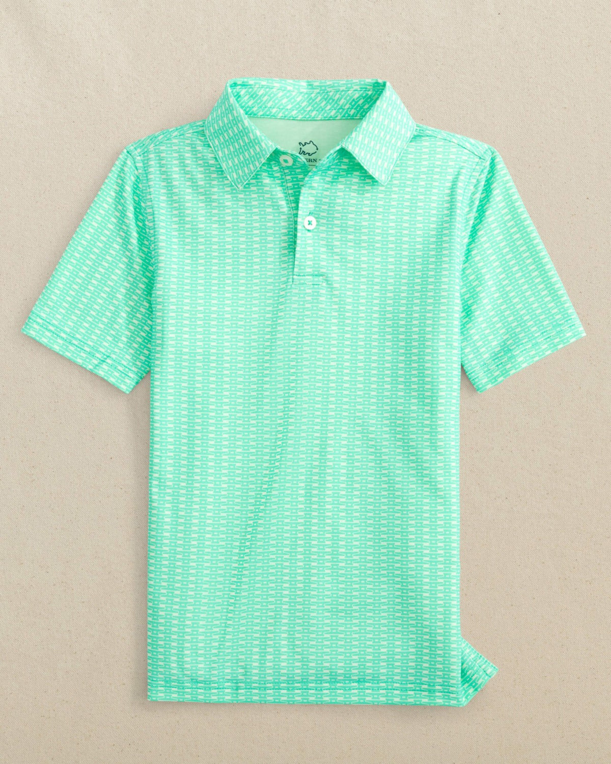 Boys Pop Lock & Dock It Printed Performance Polo