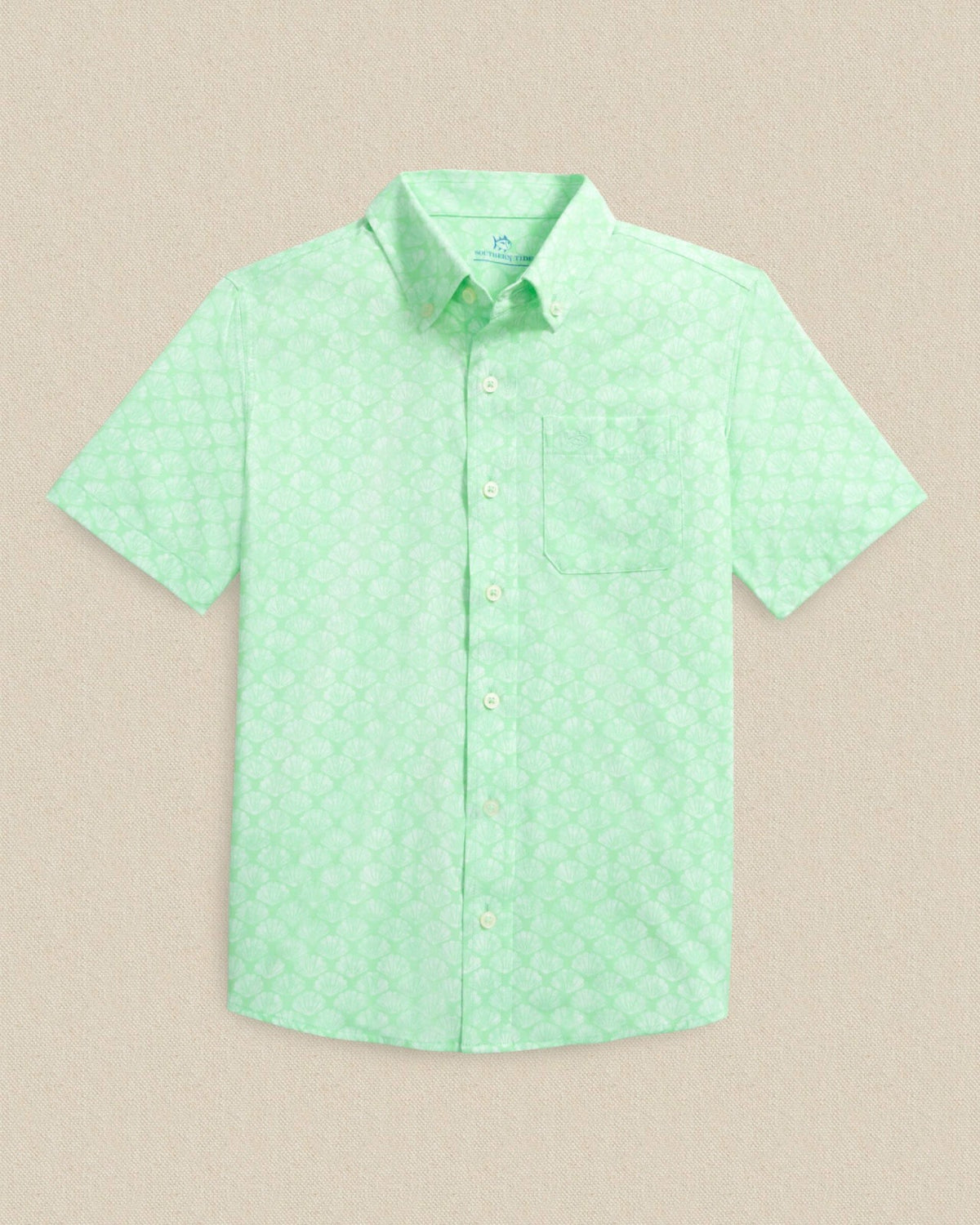 Boys Seashell Cove Short Sleeve Sport Shirt