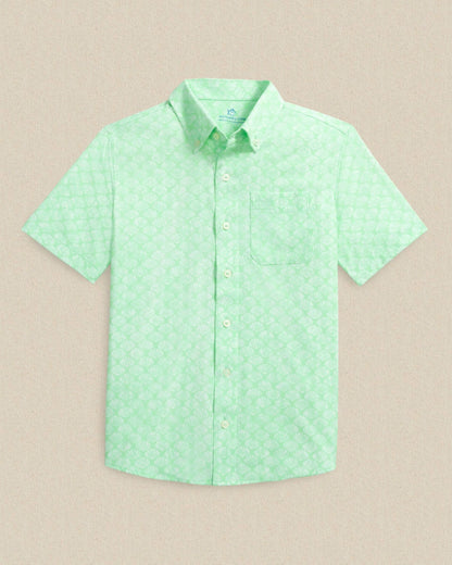 Boys Seashell Cove Short Sleeve Sport Shirt