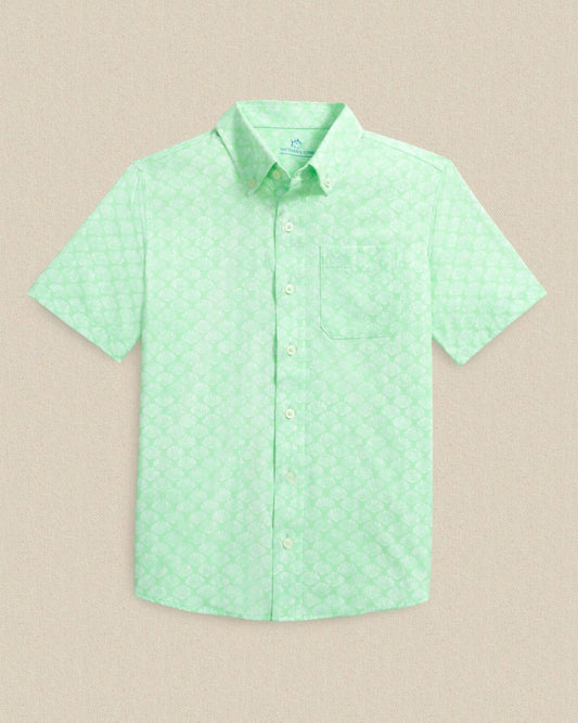 Boys Seashell Cove Short Sleeve Sport Shirt