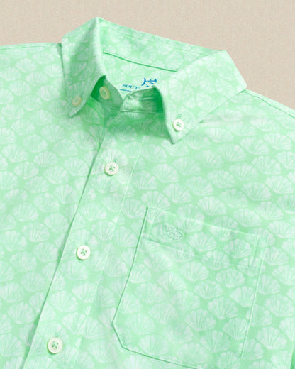 Boys Seashell Cove Short Sleeve Sport Shirt