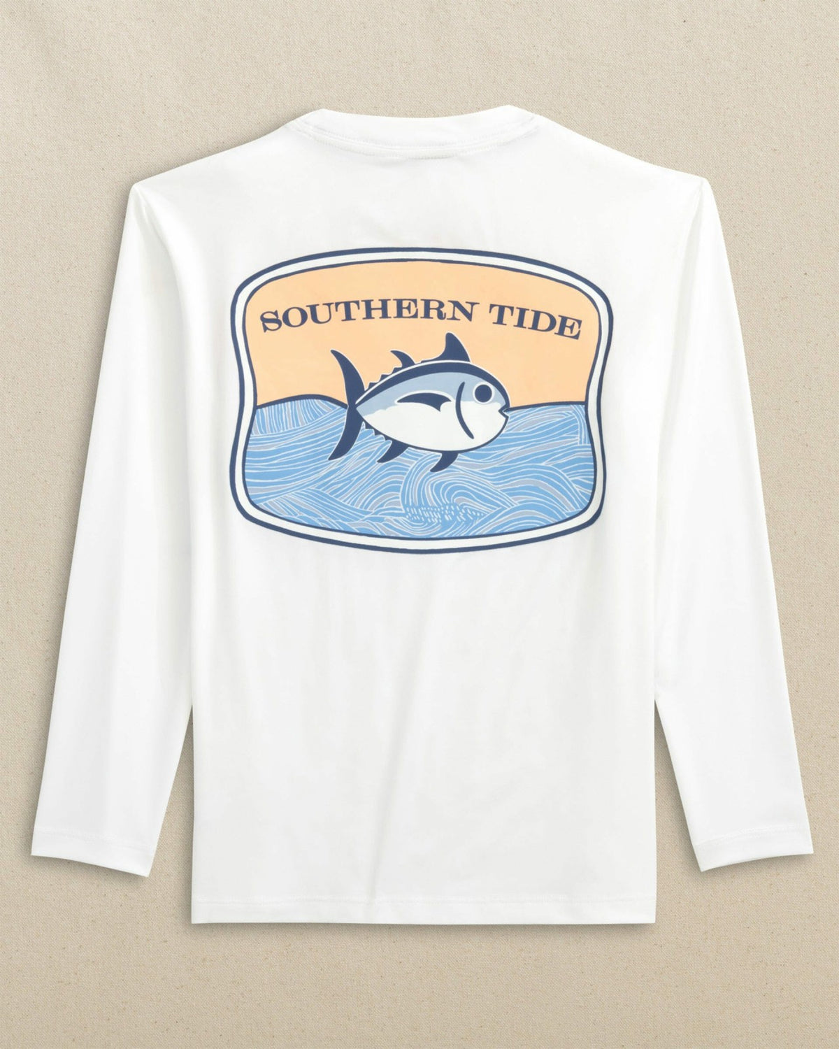 Kids Beach Badge Long Sleeve Performance T-Shirt
